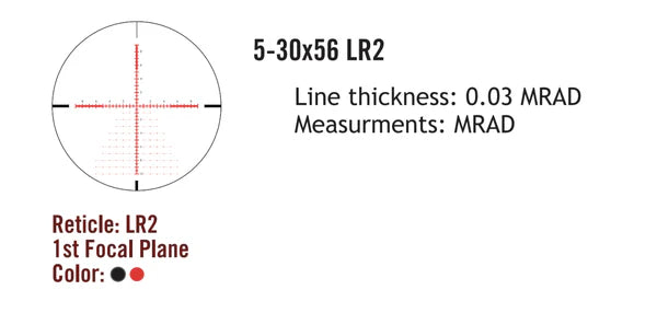 Sightmark Presidio 5-30x56 LR2 FFP riflescope