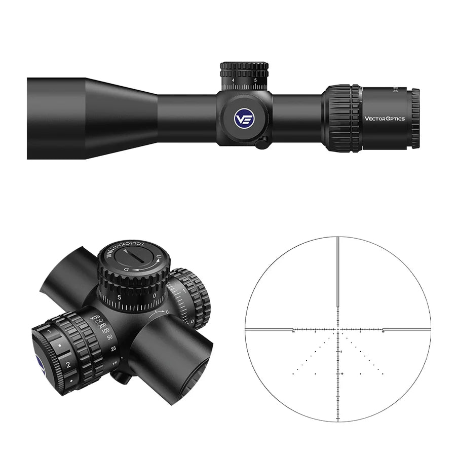 Vector Optics Veyron 10x44 SFP kompaktne püssi sihik