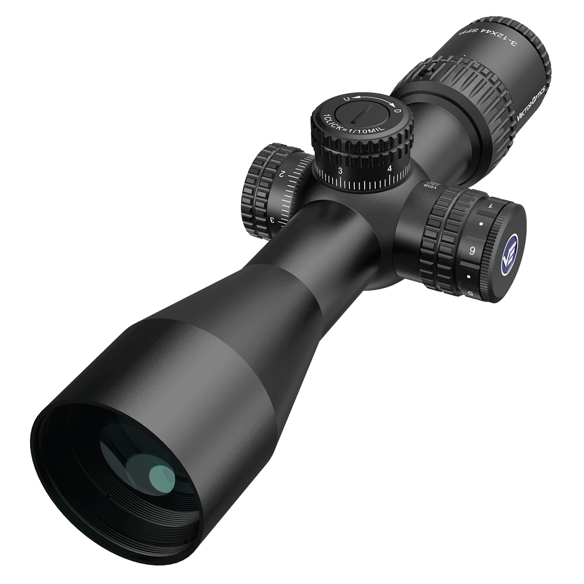 Vector Optics Veyron 3-12x44IR SFP kompaktne püssi sihik