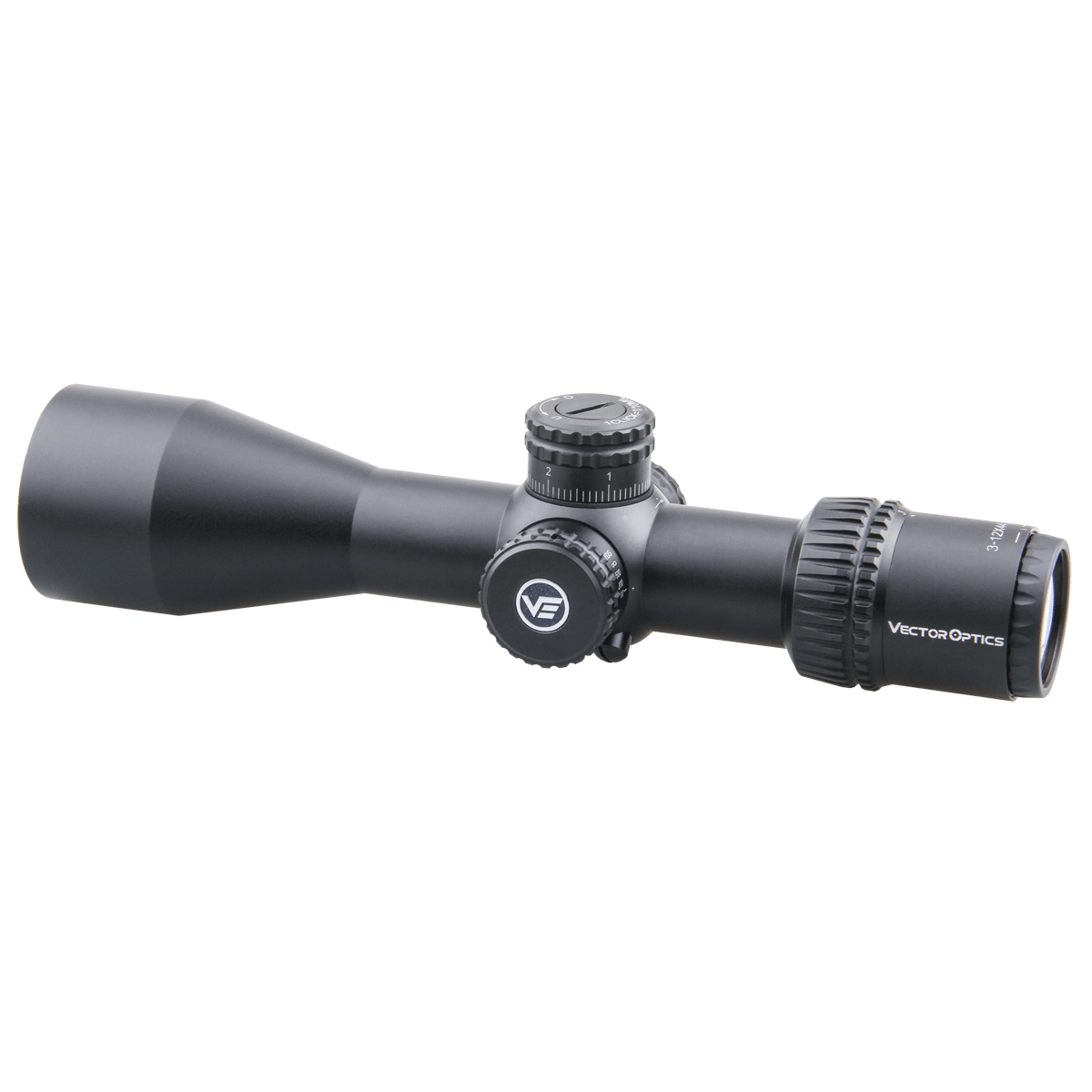 Vector Optics Veyron 3-12x44 SFP kompaktne püssi sihik
