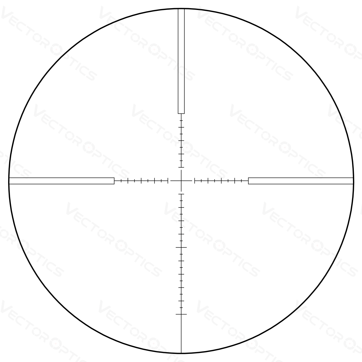 Vector Optics Veyron 3-12x44 SFP kompaktne püssi sihik