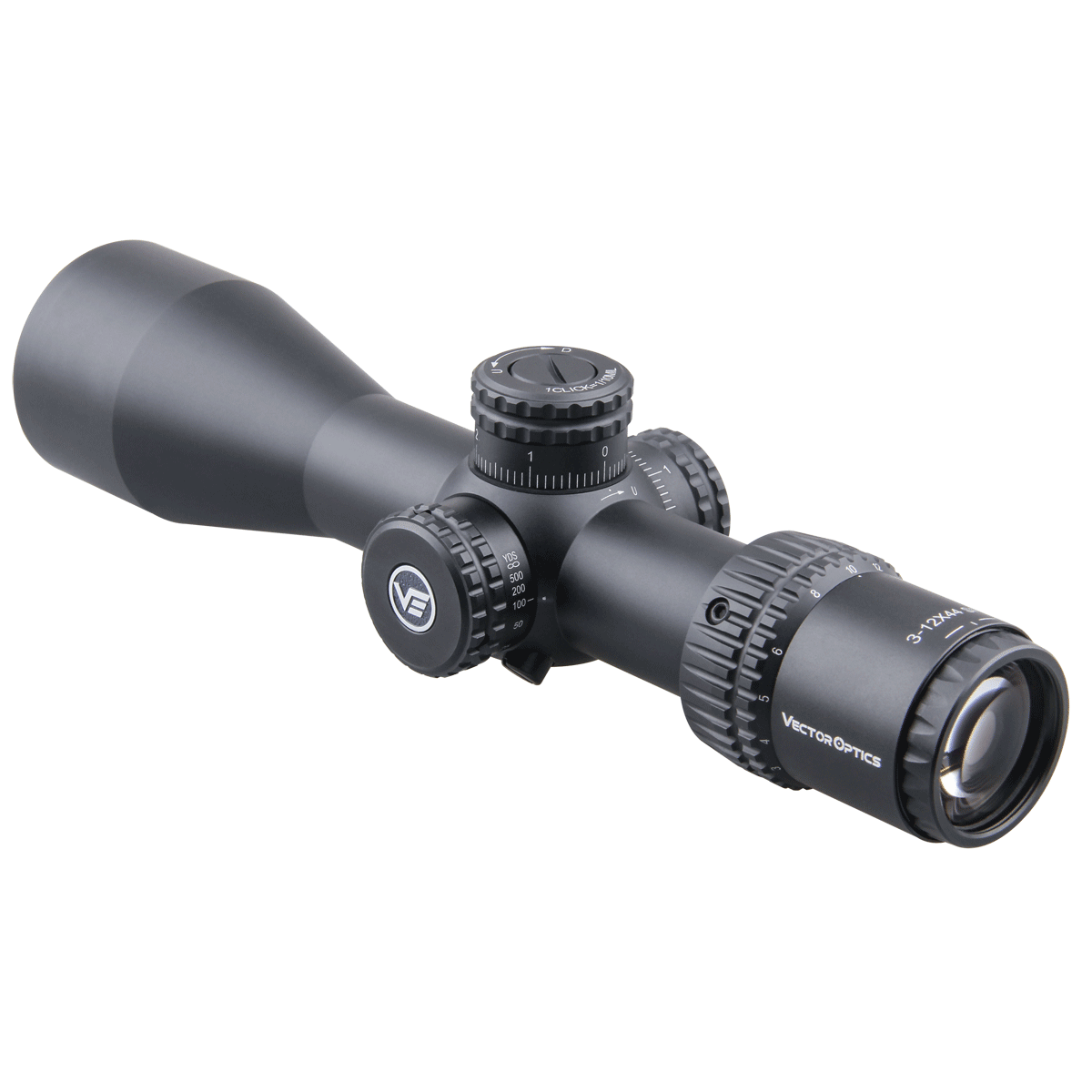 Vector Optics Veyron 3-12x44 SFP kompaktne püssi sihik