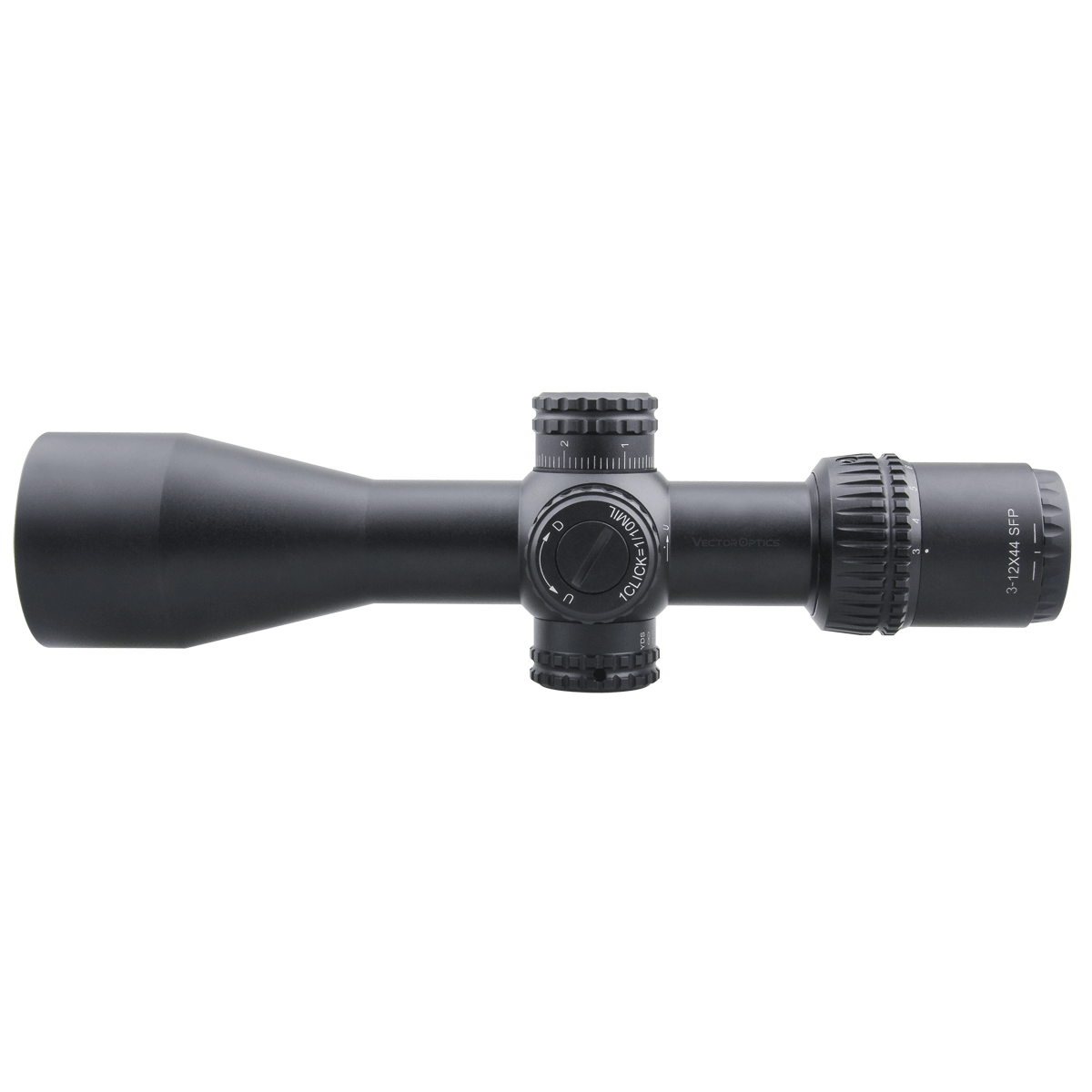Vector Optics Veyron 3-12x44 SFP kompaktne püssi sihik