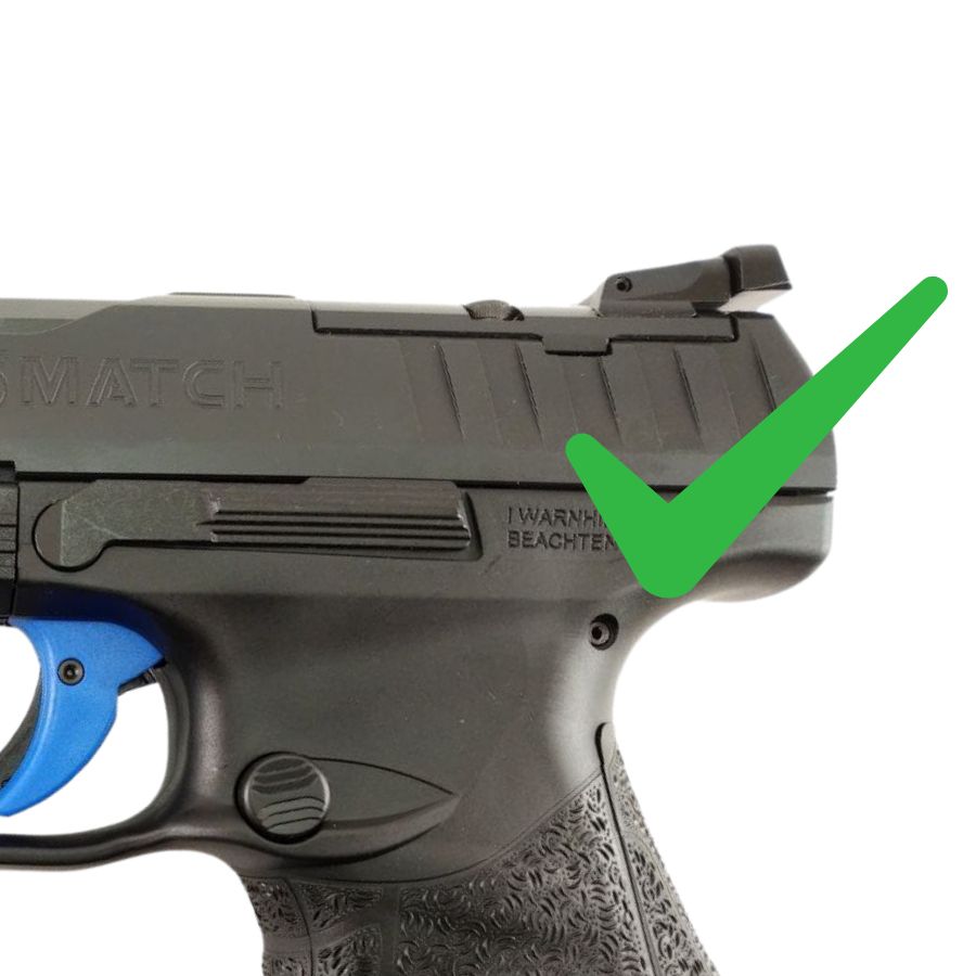 Walther Q4 SF OR & Q5 Match SF Optics Ready lõige