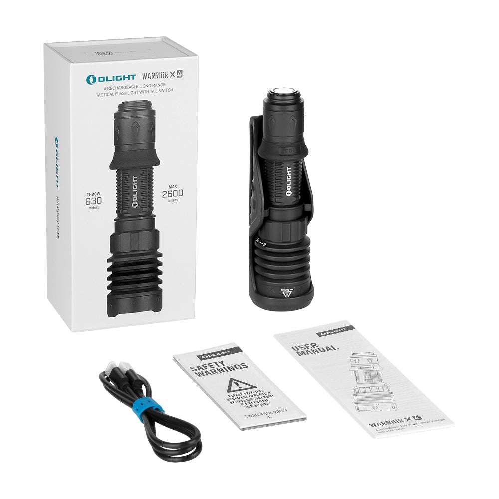 Olight Warrior X 4 | taktikaline taskulamp | 2.600 lm