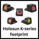 Punatäppsihikud Holosun K-series footprintiga