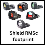 Punatäppsihikud with Shield RMSc footprint