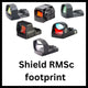 Punatäppsihikud with Shield RMSc footprint