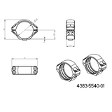 34 mm optikakinnitus | kaheosaline Picatinny QD Ergo alus 