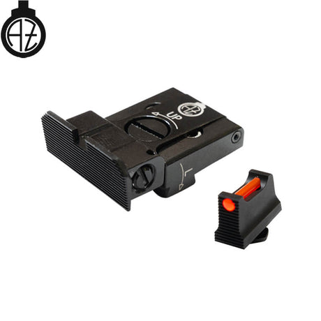 Reguleeritavad sihikud Glock [G17, G19, G26 & other] jaoks fiiberoptiliste sisudega | tüüp A
