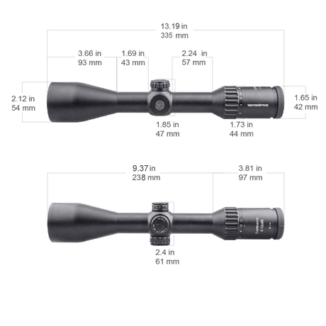 Vector Optics Continental 2-12x50 SFP püssi optiline sihik