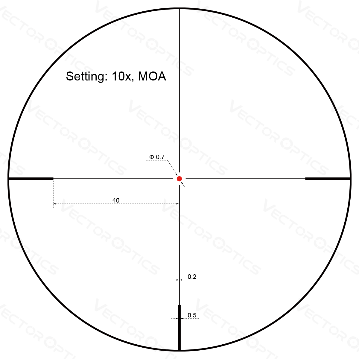 Vector Optics Metsavaht 2-10x40SFP optiline sihik 