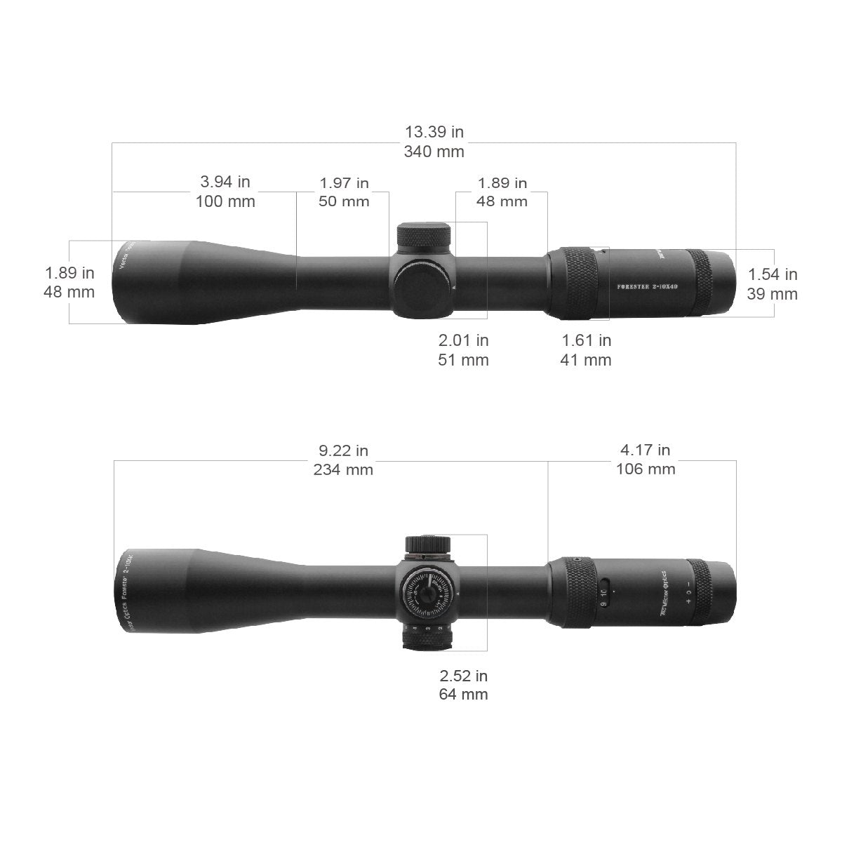 Vector Optics Metsavaht 2-10x40SFP optiline sihik 