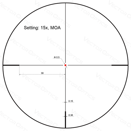 Vector Optics Forester 3-15x50SFP püssi sihik