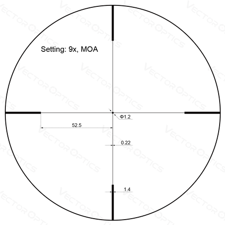 Vector Optics Forester JR. 3-9x40 vintpüssi sihik
