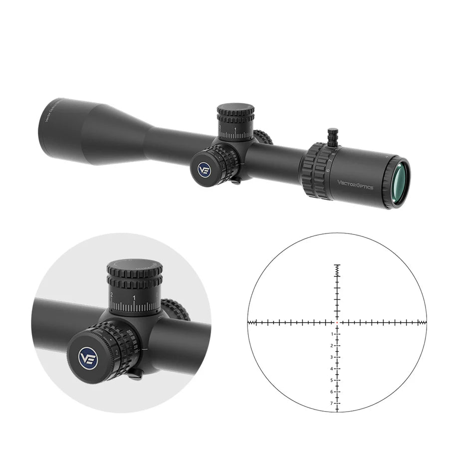 Vector Optics Orion Pro Max 6-24x50 MIL HD FFP optiline sihik 