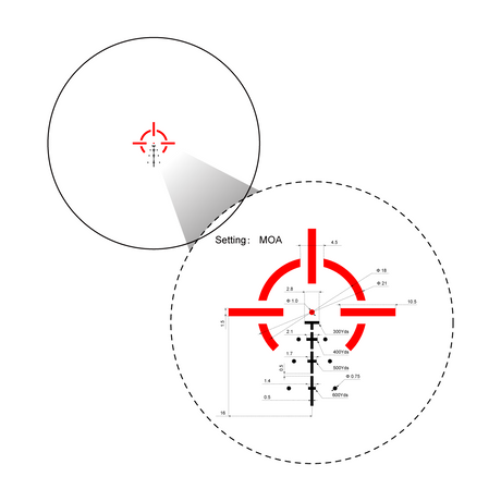 Vector Optics Paragon 3x18 ultra compact prism vintpüssi sihik