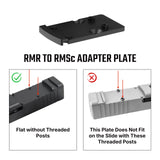 Footprint adapter | from Trijicon RMR to Shield RMSc & K-series footprint