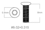 Kruvide komplekt 3tk | 6-32x0.315’’ [T10]
