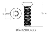 Kruvide komplekt 3tk | 6-32x0.433’’ [T10]