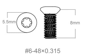 Kruvide komplekt 3tk | 6-48x0.315’’ [T10]