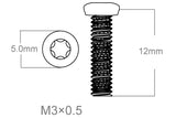 Kruvide komplekt 3 tk | M3x0.5 [T10]