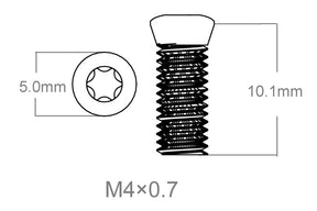 Kruvide komplekt 3tk | M4x0.7 [T10]