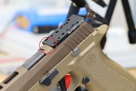 Sig P320-XFIVE [2014 - 2018] adapterplaat | tüüp C [RMR RTS & Docter footprint]