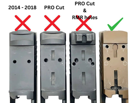 Sig P320 [models with removable rear sight] adapterplaat | tüüp C [RMR RTS & Docter footprint]