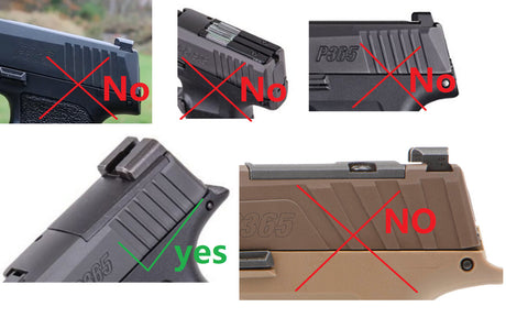Sig P365 [X & XL] Optics Ready adapterplaat | Trijicon RMR footprint