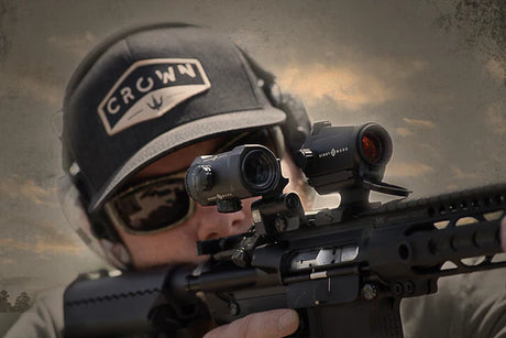 Sightmark XTM-3 3xMagnifier with LQD küljele pööratava kinnitusega