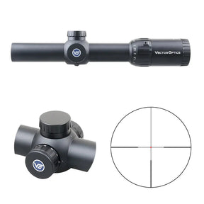 Vector Optics Constantine 1-10x24 Fiber Center Dot püssi sihik Vector Optics