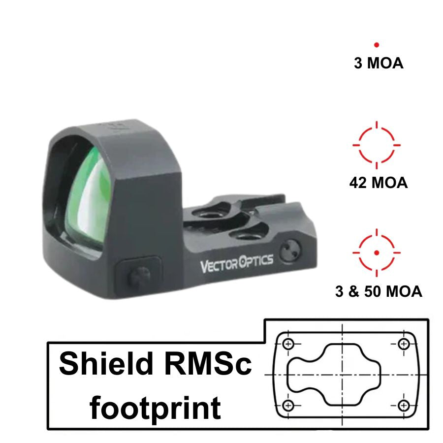 Vector Optics Frenzy-S 1x17x24 MOS Multi Reticle punatäppsihik