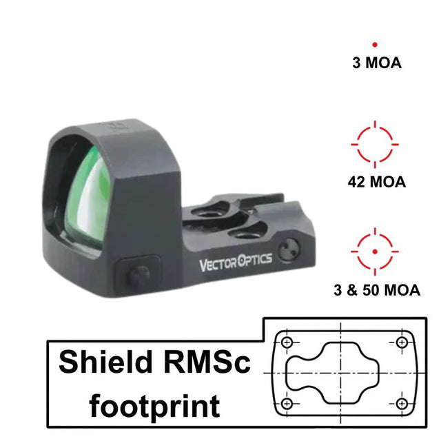 Vector Optics Frenzy-S 1x17x24 MOS Multi Reticle punatäppsihik