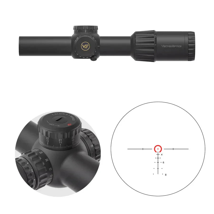 Vector Optics TAURON 1-6x24 SFP vintpüssi optiline sihik Vector Optics