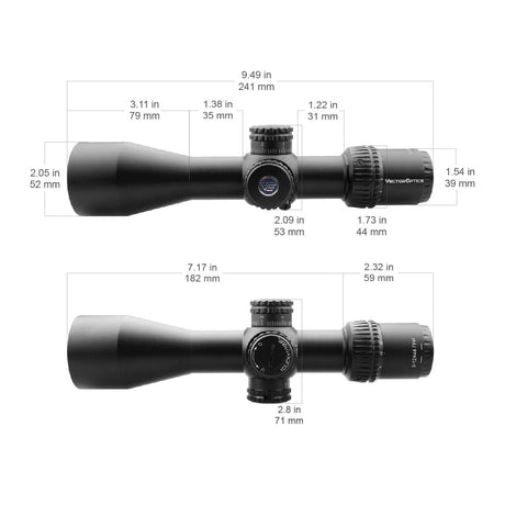 Vector Optics Veyron 3-12x44 FFP kompaktne vintpüssi sihik