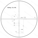 Vector Optics Veyron 3-12x44 SFP kompaktne optiline sihik 