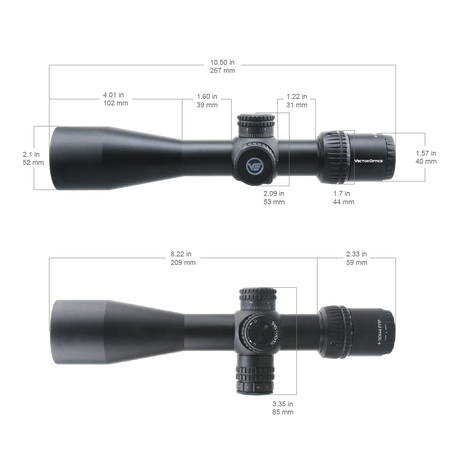 Vector Optics Veyron 4-16x44 IR First Focal Plane valgustatud riflescope