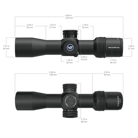 Vector Optics Veyron 2-8x32IR kompaktne vintpüssi sihik