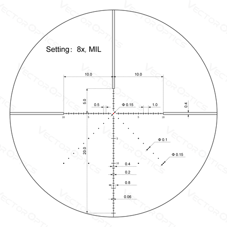 Vector Optics Veyron 2-8x32IR kompaktne vintpüssi sihik