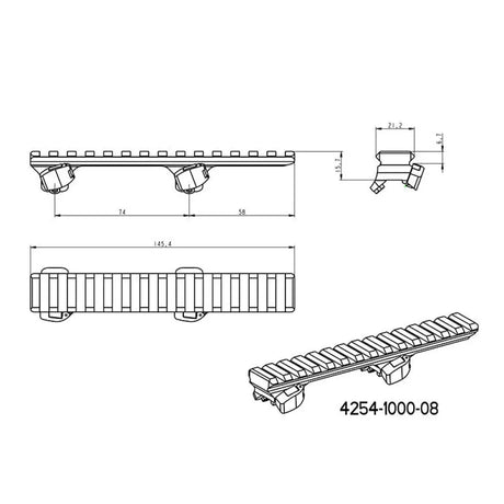 Adapter for Picatinny siin | Blaser base