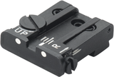 Reguleeritav tagumine sihik for Glock [G17 G19 G26 & other] | white dots