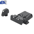 Adjustable sights for Glock [G17 G19 G26 & other] | white dots