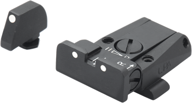 Reguleeritavad sihikud Glock [G17 G19 G26 & other] | valged täpid