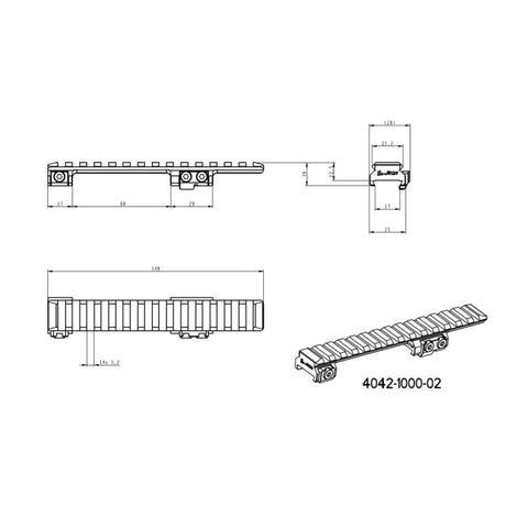 CZ 550 & CZ 557 Picatinny siin | Short