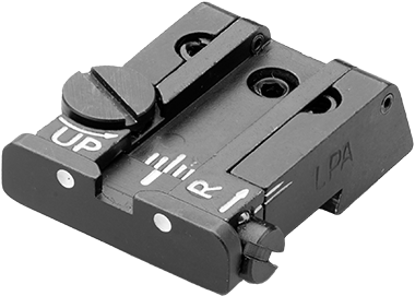 CZ P-10 täielikult reguleeritav tagumine sihik | valged täpid