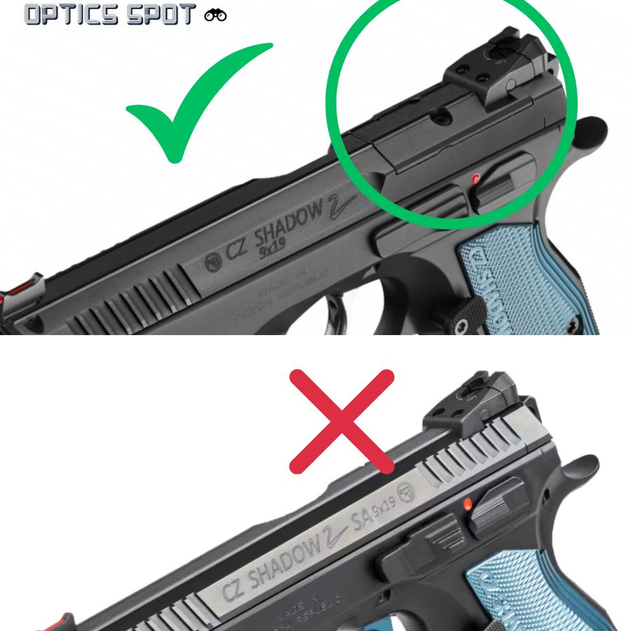 CZ Shadow 2 adapterplaat | Aimpoint A-CUT footprint