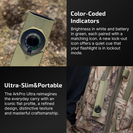 Olight ArkPro Ultra | lame 4-in-1 EDC taskulamp | 1.700 lm - Olive Green