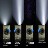 Olight ArkPro Ultra | lame 4-in-1 EDC taskulamp | 1.700 lm - Olive Green