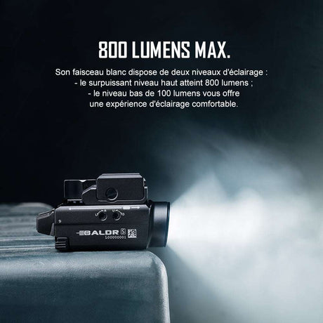 Olight Baldr S | püstolivalgusti laseriga | 800 lm